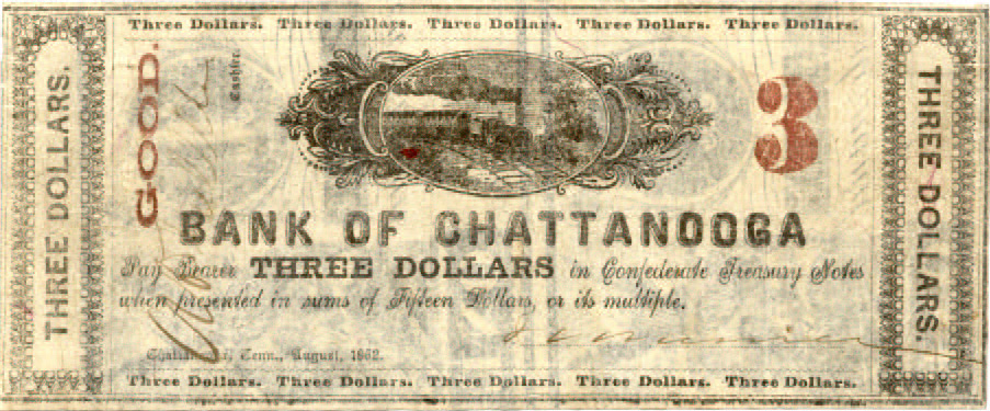 Bk Chattanooga $3 G-84